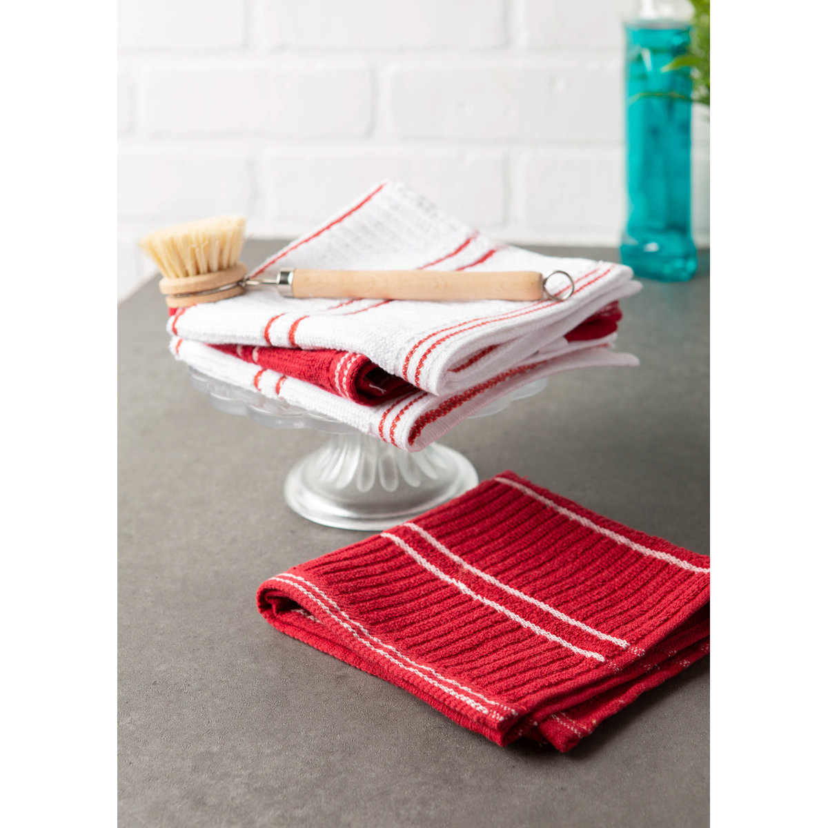 Cotton Dish Cloth Kitchen Towel (Set of 12)